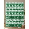 thumbnail image 4 of Fsddascl Green Christmas Shower Curtain Set - Extra Long 72" x 96" Washable Bathtub Curtain with 12 Hooks, Cartoon Winter Xmas Deer Snowflake Waterproof Fabric Stall Shower Curtains for Bathroom, 4 of 6