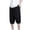 Black, variant on Goodtrade8 Summer Shorts for Men Below the Knee Pocket Outwear Solid Color Drawstring Loose Lightweight Casual Mens Shorts