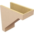 thumbnail image 5 of 9"W x 18"D x 18"H Classic Burlington Rough Cedar Woodgrain TimberThane Corbel, Primed Tan, 5 of 6