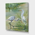 thumbnail image 3 of Designart ' Portrait Of Heron Birds I ' Traditional Canvas Wall Art Print, 3 of 4