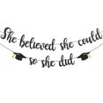 thumbnail image 1 of Banner decorativo de graduación Pedenty She Believed She Could, 1 of 7