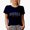 Navy Blue, variant on America Est. 1776, 4th of July Merch Gift, Black T-Shirt, XL