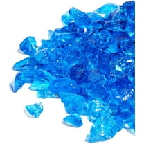 20 lbs Fire Glass for Propane Fire Pit, 1/2-Inch Decorative Fireplace Glass Rocks for Fire Pit Table, Turquoise