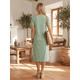 thumbnail image 4 of Vestido De Mujer Midi Casual Stretch Para Diario Y Salida, 4 of 5