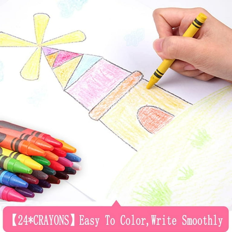 208pcs Art Set - Professional Kids Water Color Crayon Drawing Supplies