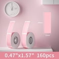 thumbnail image 6 of NIIMBOT Round Printer Labels, 0.47" x 1.57", Pink, 160 Labels/Roll, 6 of 7