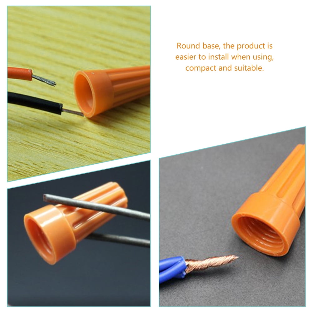 TAILTOSS Electrical Quick Connectors Wire Cap Ground Wire Connector Orange For Technicians 500Pcs
