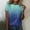 Sky Blue, variant on Womens Casual T-Shirt Crew Neck T-Shirts Gradient Printed Loose Fit Short Sleeve Blouses Fall Summer Fashion Clothes