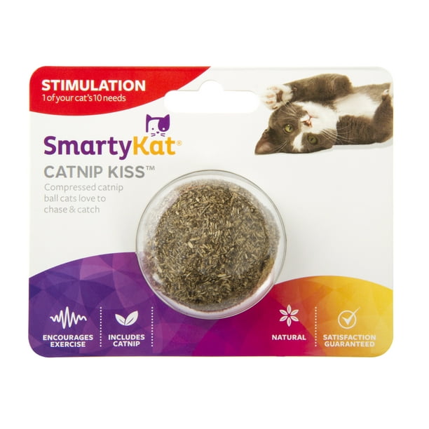 SmartyKat Catnip Kiss Compressed Catnip Ball Cat Toy