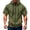 Army Green, variant on Short Sleeve Hoodies for Men Summer Fall Drawstring Loose Hooded Sweatshirt with Pockets Casual Zip Up Jacket Outerwear