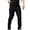 Black, variant on Mens Summer Pants Men's Outdoor Hiking Work Trousers Solid Color Casual Pants with Multiple Utility Pockets for Everyday Wear Army Green L