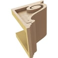 thumbnail image 6 of 6"W x 6"D x 6"H Wide Scroll Rough Cedar Woodgrain TimberThane Corbel, Primed Tan, 6 of 6
