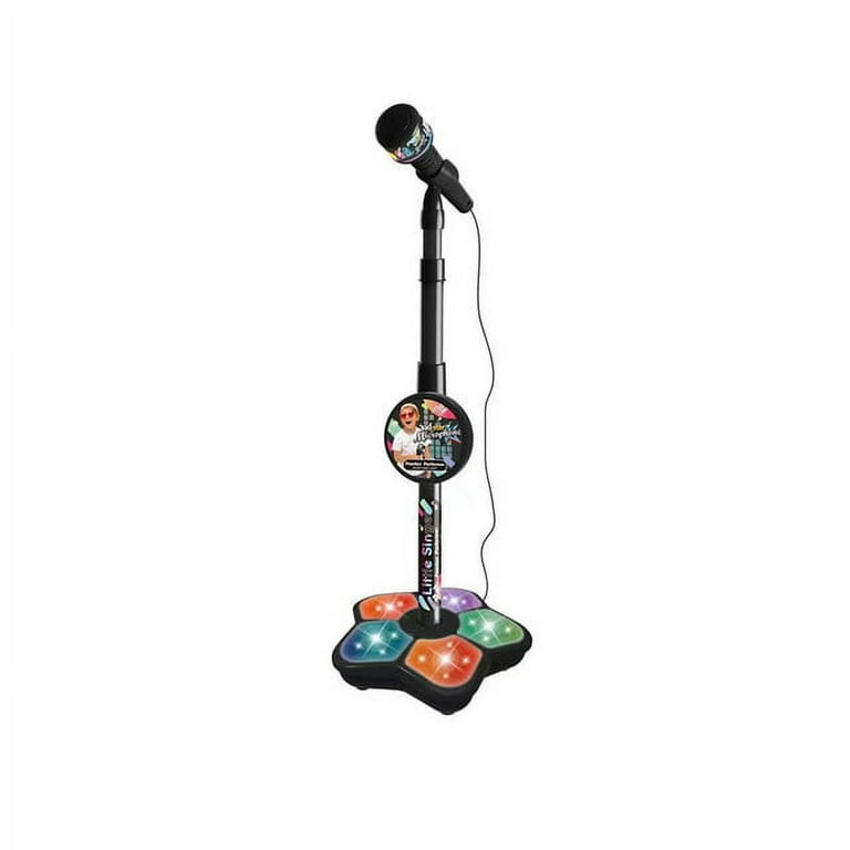 Kids Microphone with Stand Karaoke Song Music Instrument Toys  Brain-Training Educational Toy Birthday Gift for Girl Boy,Black 