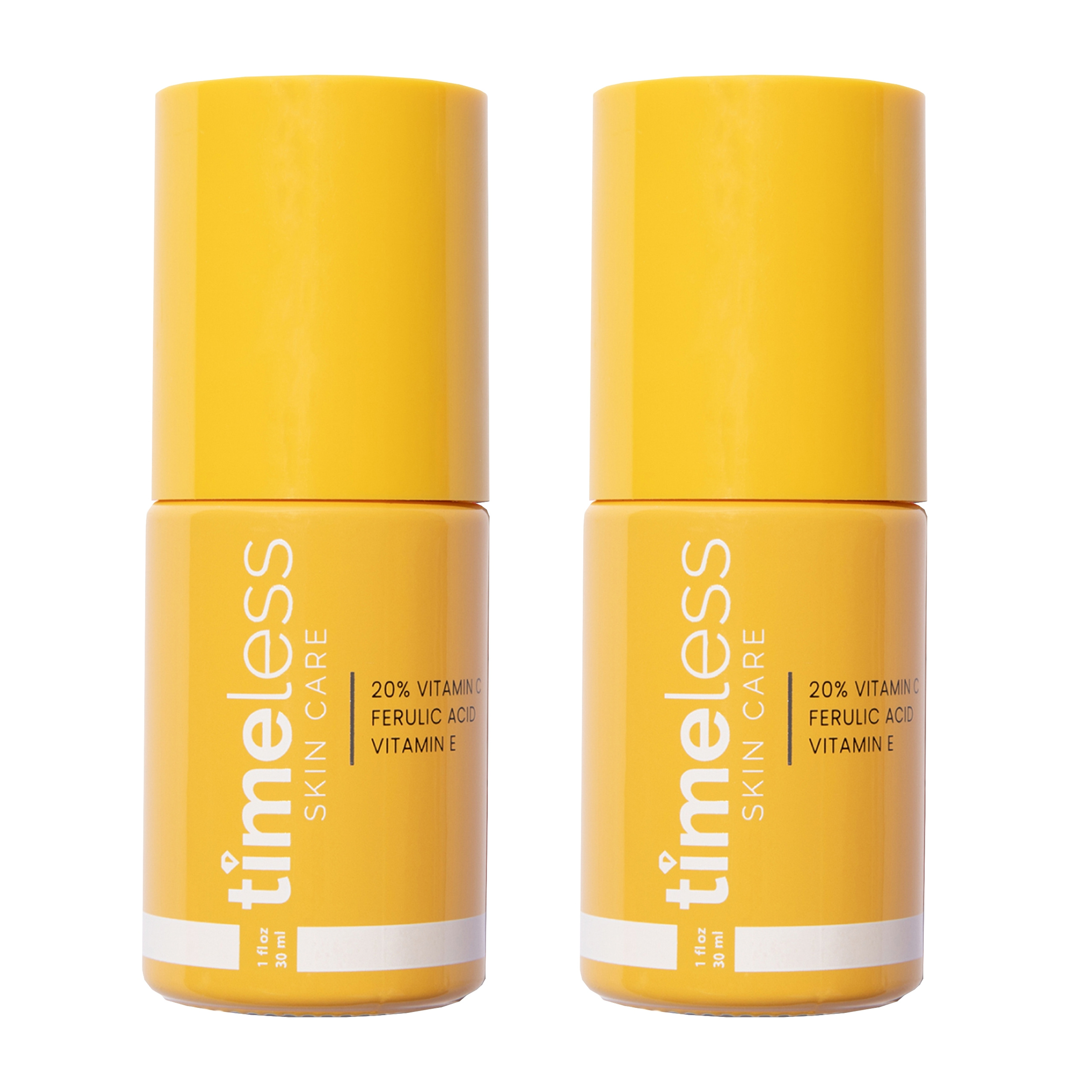 Timeless Skin Care Vitamin C Serum with Vitamin E & Ferulic Acid Brightening Serum for Oily & Dry Skin Fragrance Free 1 Fl oz (Pack of 2)