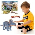 thumbnail image 3 of Contixo Remote Control Dinosaur Toy for Kids,  Walking Triceratops with Light Up Eyes and Roaring Sounds, RC Electronic Pets, Gift for Boys 3 and Above - DR2, 3 of 10