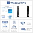 thumbnail image 2 of Lenovo ThinkCentre Neo 50q Business Mini Desktop, Intel Core i5-13420H, 32GB RAM, 1TB SSD, Windows 11 Pro, 2 of 7