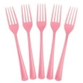 thumbnail image 6 of Exquisite Disposable Forks - 150 Count, 50 Pack - Pink Plastic Forks, 6 of 9
