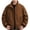 a01Coffee, variant on LODIENY Men Stand Collar Baggy Jacket with Pockets Zip Up Lightweight Long Sleeve Coat Casual Windbreaker Stylish Fall Golf Work Jackets Dark Gray XXL