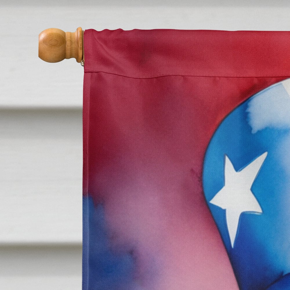 American Water Spaniel Patriotic American House Flag 28 in x 40 in