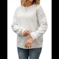 thumbnail image 3 of Suéter de Punto de Larga con Cuello Redondo y Lazo para Mujer, Sin Espalda L, 3 of 10