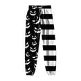 thumbnail image 7 of CAUYDY Halloween Sweatpants for Women Barrel High Waisted Cinch Bottom Sporty Active Joggers Pants Baggy Bottoms with Pocket(Black,XXL), 7 of 7