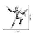 thumbnail image 5 of Assembly Completed- Upgrade 3D Printed Multi-Jointed Action Figures, Action Figure, Action Figure,Dummy Robot Action Figure Set, Multiple Accessories, Desk Decoration, 5 of 5