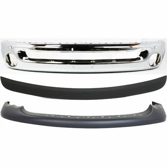 Front Bumper Valance Kit For 2002-2005 Dodge Ram 1500 2003-2005 Ram 2500 Chrome