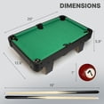 thumbnail image 3 of Mesa de Juego Queensell Mini Mesa de Billar 51x33x11 cm, 3 of 9