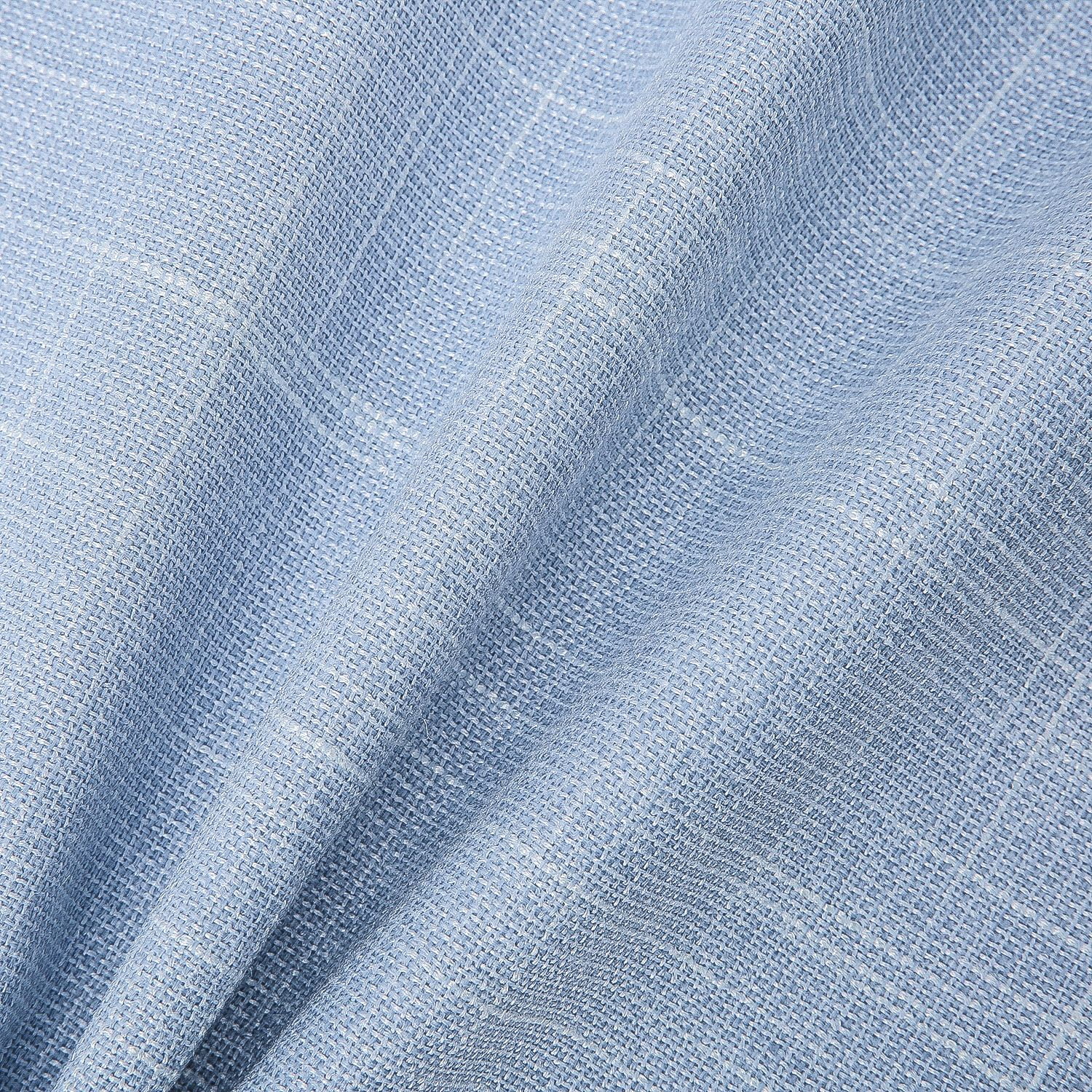 Phantoscope Soft Textured Linen-Look Decorative Throw Pillow, 20 x 20 in, Sky Blue, 1 Pack
