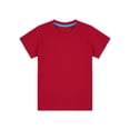 thumbnail image 4 of Yartina Kids Boys Girls Crewneck Short Sleeve Loose Casual Sports T-Shirt Athletic Running Undershirt Red 100, 4 of 7