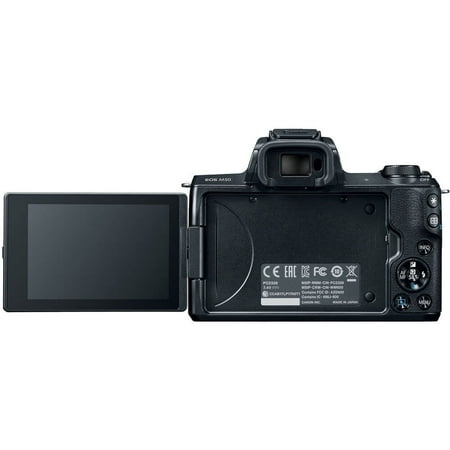 Canon - EOS M50 Mirrorless Camera with EF-M 15-45mm f/3.5-6.3 IS STM Zoom Lens - Black