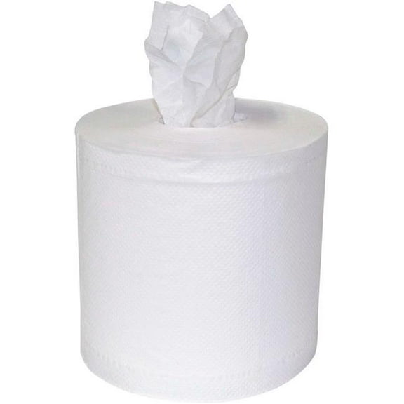 Sellars Retail Dist B1541977 2-Ply Center Pull Roll - White - 600 Sheets per Center Pull - 6 Center Pulls per Case