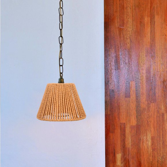 AURARMLET Pantalla De Tejida Para Lámparas Decorativas En Color Café Natural