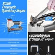 MEITE 8016B Pneumatic Staple Gun 21 Gauge (80 Series) Upholstery Stapler