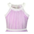thumbnail image 4 of Girls Dress Purple Butterfly Embroidered Halter Dress Party 6, 4 of 6