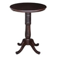 thumbnail image 1 of International Concepts 30" Table Ronde dans un Riche Moka, 1 of 2