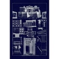thumbnail image 3 of Buhlmann, J. 11x14 Black Modern Framed Museum Art Print Titled - The Propylaea of the Acropolis at Athens (Blueprint), 3 of 5