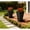 Black + Magnesium Oxide, variant on LANKANG Two Pack Weather Resistant Nested Tall Planters Integrated Drainage Holes Stone Finish Stackable Compact Layout For Indoor Living Room Outdoor Backyard Greenery
