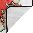 thumbnail image 4 of SKYSONIC Lightweight Soft Area Rugs Funny Pug Dog Eating Watermelon Floor Mat for Kids Playing Room Hardwood Floor Living Room 63x48 inch Nursery Rugs, 4 of 6