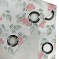 thumbnail image 4 of Ambesonne Floral Grommet Curtain, Rose Petals Blossoms, 50" x 84", Pale Pink Turquoise, 4 of 6