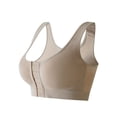 thumbnail image 2 of Women‘s Front Buckle Wireless Sports Bra - Comfy & Breathable Push Up Anti-Sagging Tank Bra, 2 of 7