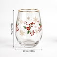 thumbnail image 2 of Kiddiway Christmas Printed Glass Tumbler Cup - Everyday Drinkware for Iced Tea and Beverages, Durable Glass Tumbler for Holiday Entertaining, 2 of 7