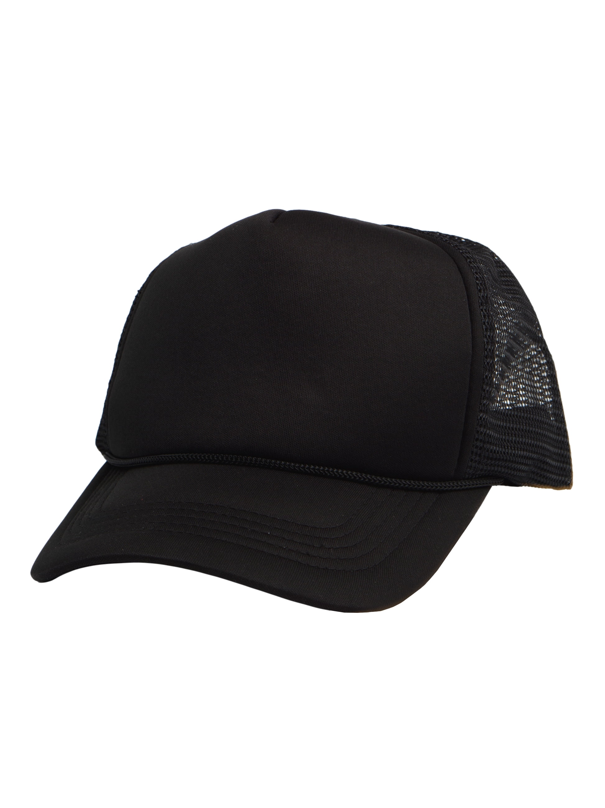 Mens Low Crown 5 Panel Camouflage Twill Mesh Trucker Hat