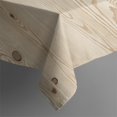 thumbnail image 5 of Square Tablecloth, Waterproof Polyester Table Cover, Wrinkle Resistant & Washable Fabric for Dining, Kitchen, Picnic, 60x60in(152x152cm), Wood Print, 5 of 6