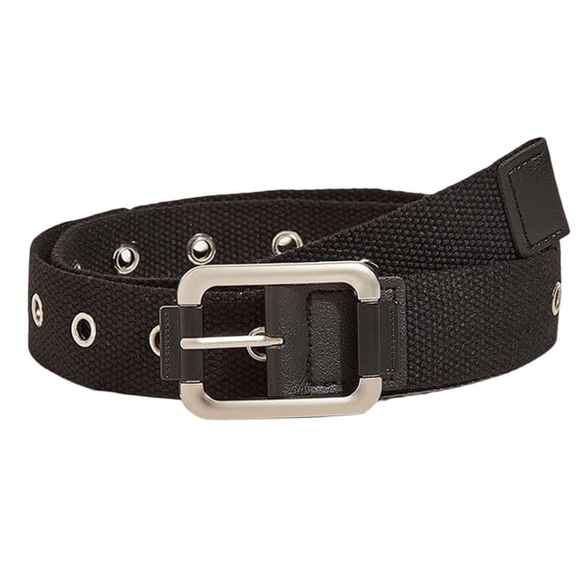Cinturón de lona Fernando Cinturón ajustable negro 112 cm x 3,2 cm