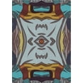 thumbnail image 1 of Ahgly Company Machine Washable Indoor Rectangle Transitional Dark Goldray Area Rugs, 2' x 4', 1 of 7