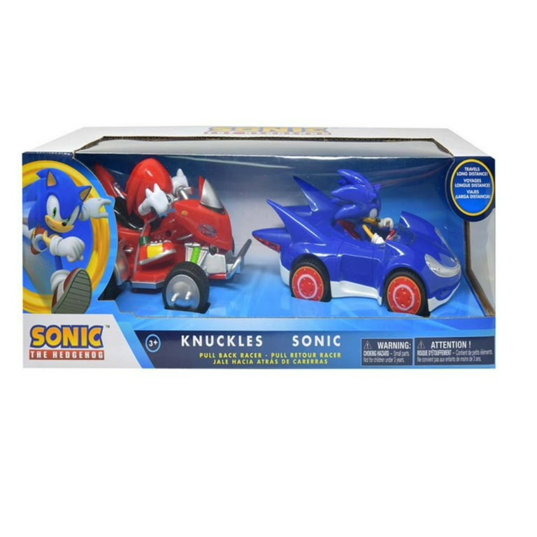 Sonic The Hedgehog Pullback Racers Sonic & Knuckles Vehicle 2-Pack