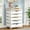 White, variant on Fnova 5-Drawer Mobile Storage Cabinet with Wheels, Industrial Wooden File Cabinet for Office, Home, Study, Bedroom, Under Desk Organizer