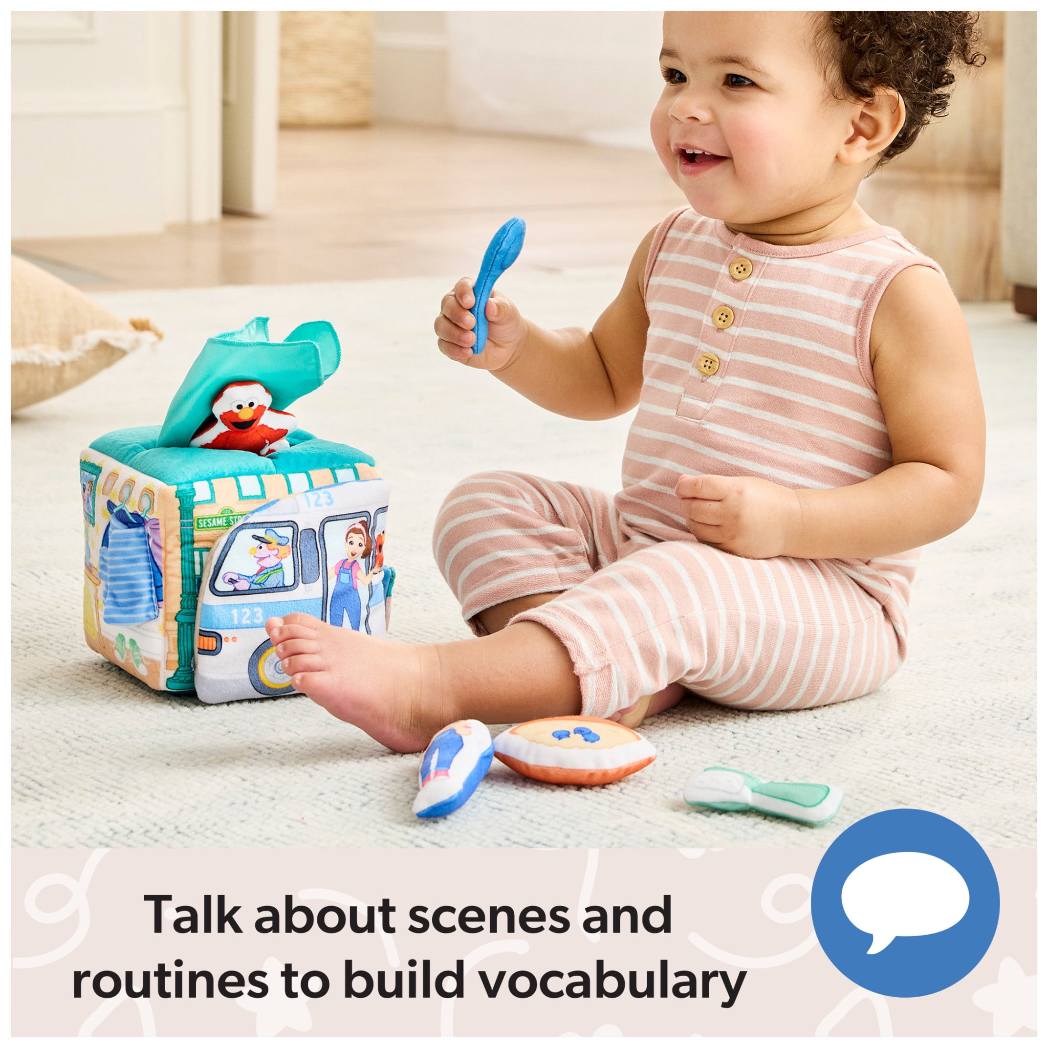 Ms. Rachel, Sesame Street Surprise Learning Box with Plush Elmo & Ms. Rachel, for Ages 3+M