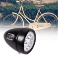 thumbnail image 4 of Retro Bicicleta Bicicleta Accesorio Soporte de luz delantera Vintage 6LED Negro Sywqhk Accesorios para bicicletas, 4 of 9
